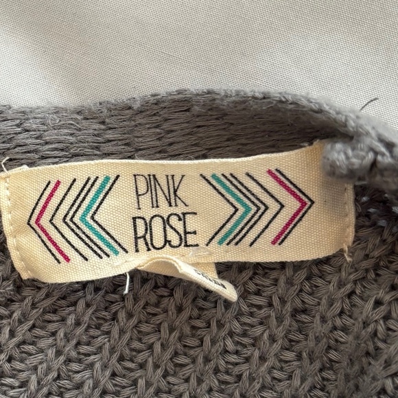 Pink Rose Grey Cardigan - Picture 3 of 4